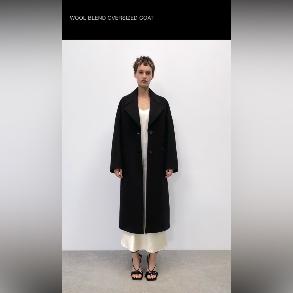 Zara Wool Blend Oversized Coat